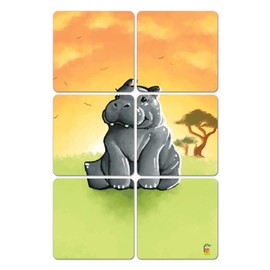 Simple Stuff Hippopotamus Safari Animal Wooden Puzzle Game