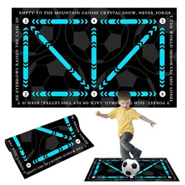 Football Training Mat, Non-Slip Shock Football Mastery Mat, Soccer Training Mat, Football Skills Mat, Football Footstep Training Mat, Ball Control Dribble Mat Improve Football Skills for Kids Adults