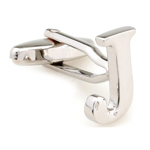 MRCUFF Letter A-Z Monogram Initial Cufflinks with a Presentation Gift