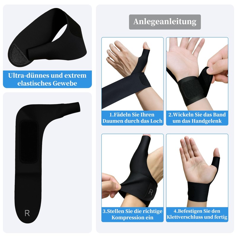 TJHDSF Thumb Brace, Wrist Bandages (Left Hand)
