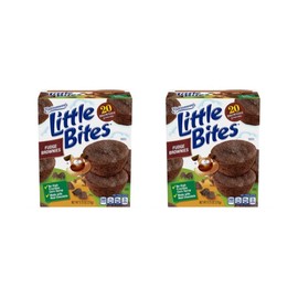 Entenmann's Little Bites Fudge Brownie Mini Muffins | 2 pack (10 pouches total)