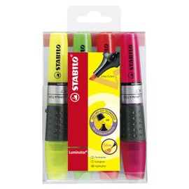 Iluminador STABILO LUMINATOR portafolios de 4 colores surtidos