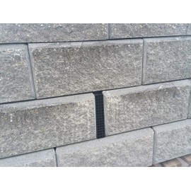 Wall Drain Pro L-Shaped Universal Wall Drain for Retaining Walls and More - Grey - Box of 12 Gray WDP04-GRY-BOX12 Wall Drain Pro - Grey - Box of 12