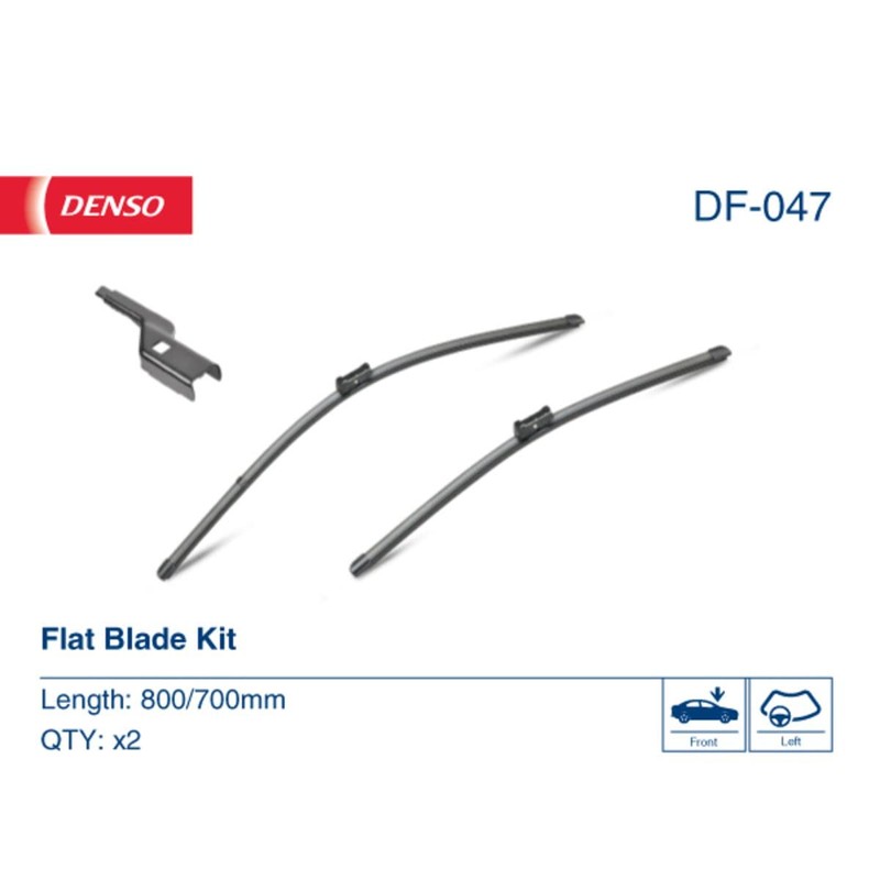 DENSO DF-047 Flat Windscreen Wipers Set of 2