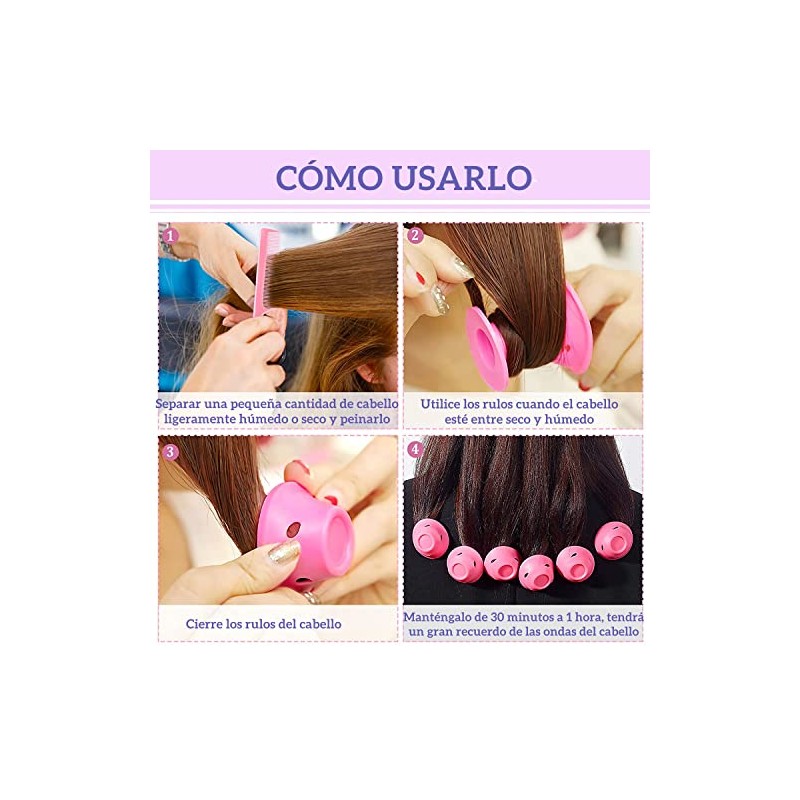 Rizos Sin Calor, Rulos para Cabello Sin Calor de Suave