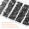 HELIFOUNER 300 Pieces 5 Sizes Internal Tooth Star Lock Washers,