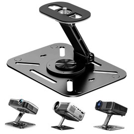 Chingcoo Projector Stand, Projector Mount, Projector Mount Wall, Projector Stand, Small Desktop, Projector Stand, Projector Mount with 1/4 Inch Screw Interface (Black)