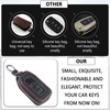 Car Key Fob Cover Case,Leather Car Key Holder with Mesh