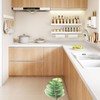 YOOCHUENG Leaf-shaped bath mat, ultra-thin, quick-drying, non-slip and absorbent bath