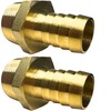 2pcs 1'' NPT x 3/4'' Barb Brass Hose Fitting Barbed