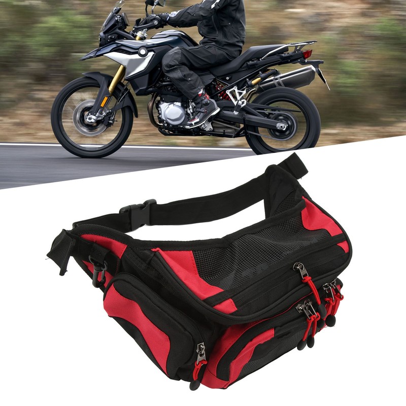 Motorcycle Waist Packbag Oxford Adjustable Belt Large Capacity Racing Fanny