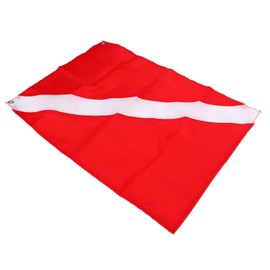 KIMISS Diving Flag Scuba, Freediving Diver Down Boat Diving Spearfishing 50 x 35 cm Rectangular Red White