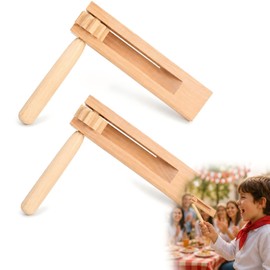 Gadpiparty Wooden Ratchet, Ratchet Wood, Noise Maker Grogger Noise Ratchet Wood Spinning Ratchet, Traditional Play for Party Favours, Sporting Events and Feirlichkeuten