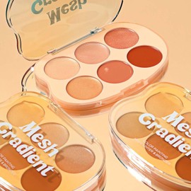 Paleta de colorete e iluminador Kit de cosméticos en crema difuminable para Paleta De Contorno Para Mujeres Chicas Artistas Piel Look Radiante Brillo Natural Maquillaje Luminoso
