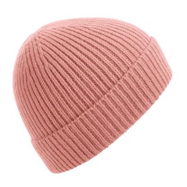 Beechfield Engineered Knit Ribbed Beanie - Black