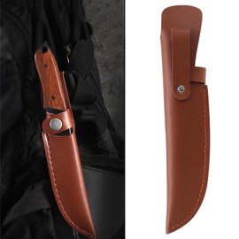 eMagTech Fixed Blades Sheaths Belt Loop Cases Hunting Holsters Carriers Leather Sheaths Sheath Pouches Pockets Camping Outdoor Tools Belt Accessories, L