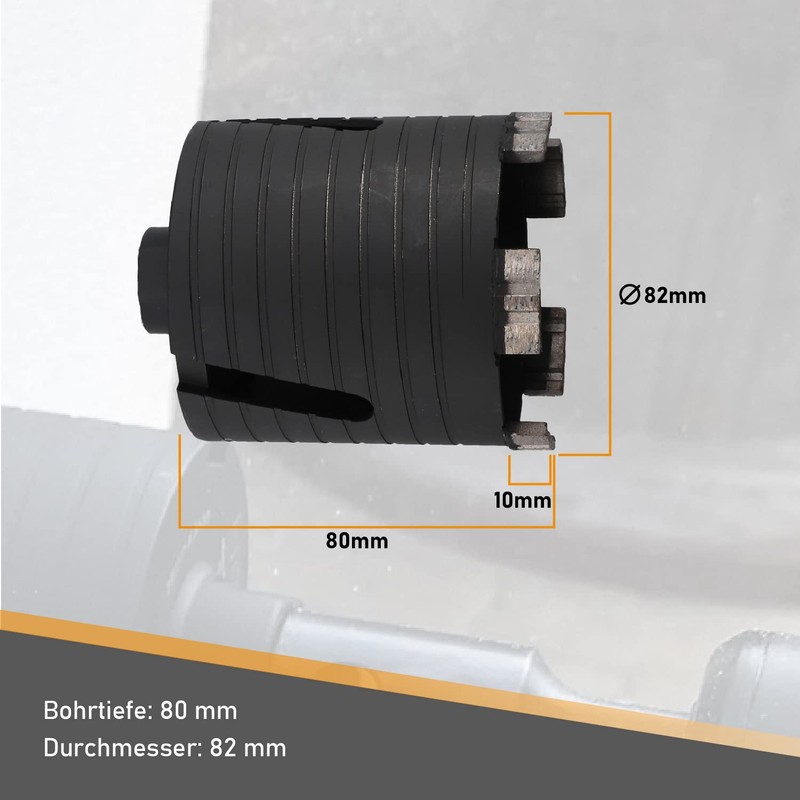 BTEC Diamond Drill Bit 82 mm with M16 Socket +