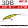 Yo-Zuri 3DB Jerkbait Suspending Lure, Prism Shad, 3-1/2-Inch
