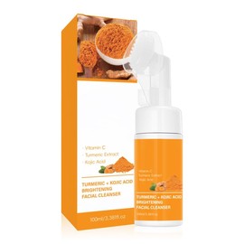 Vitamin C Foaming Face Cleanser, Foaming Cleanser for skin tone, Reduces fine lines & wrinkles, Exfoliates the skin (Turmeric)