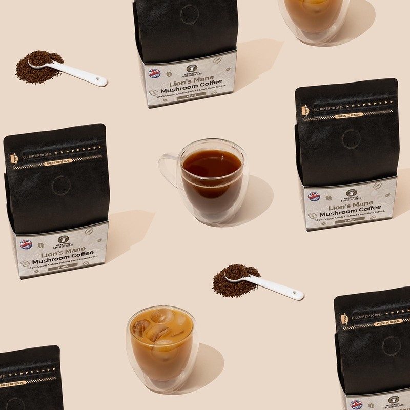 Merryhill Mushrooms - Lion’s Mane Mushroom Ground Coffee - Focus