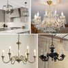 2.6 Inch Tall White Plastic Candle Covers Sleeves Chandelier Socket