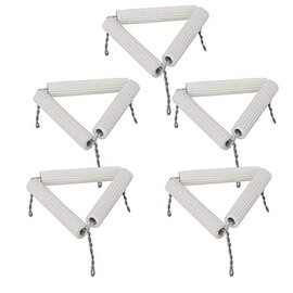 Aqur2020 Crucible Triangle, Lab Clay Triangle, 5pcs 65mm Crucible Clay Triangle, for Prevent Bursting Chemistry Support Crucible Being Heated Experiment