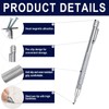 2 PCS Tungsten Carbide Tip Scriber with Magnetic，Metal Scribe Pen