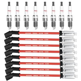 Juego de bujías y cables de iridio 41-162 para Chevy 5.3L, bujías para Silverado Suburban Avalanche Tahoe 5.3 4.8L 6.0L, reemplaza por 41-962 compatib