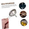 Zerodeko 4Pcs Stainless Steel Mini Funnel Liquid Funnel for Kitchen