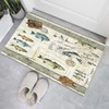 Fishing Rug for Entryway Door Mat 2x3 Cabin Modern Area
