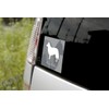 Border Collie Dog Sticker Premium Silhouette Gray M Size MK-2