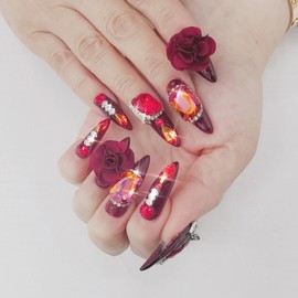 Tango handmade nail tips ✨ - Short round / 탱고 수제네일팁 ✨ - 숏라운드