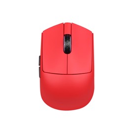 Gaming Mouse KDSTROE(Small Shop) x Darmoshark M5 Pro 4K/8KHz Mini Wireless Mouse PAW3950 Up to 8000Hz Polling Ray 750IPS 30000DPI Bluetooth/2.4Ghz/USB-C 3 Modes Ultra Lightweight 38g Custom Driver for Laptop Computer/PC Perfect for Grip "8K Receiver Included" (Red)