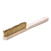 Fine brush, high stocking density, brass wire