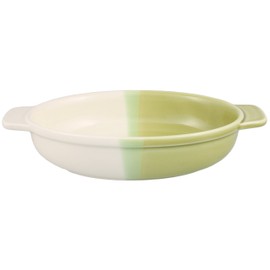 Thousand Old Burn Stove, Oven Safe Half & Half gratin Green 05756