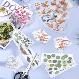 OLYCRAFT 35 Sheets 3D Goldfish Film Stickers Koi Pond Painting Stickers Goldfish Lotus Leaf Resin Stickers Transparent Resin Decorate Stickers for Resin Craft Art