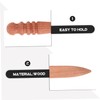 DOITOOL 2Pcs Leather Burnishing Tool Ergonomic Wooden Edge Burnisher for