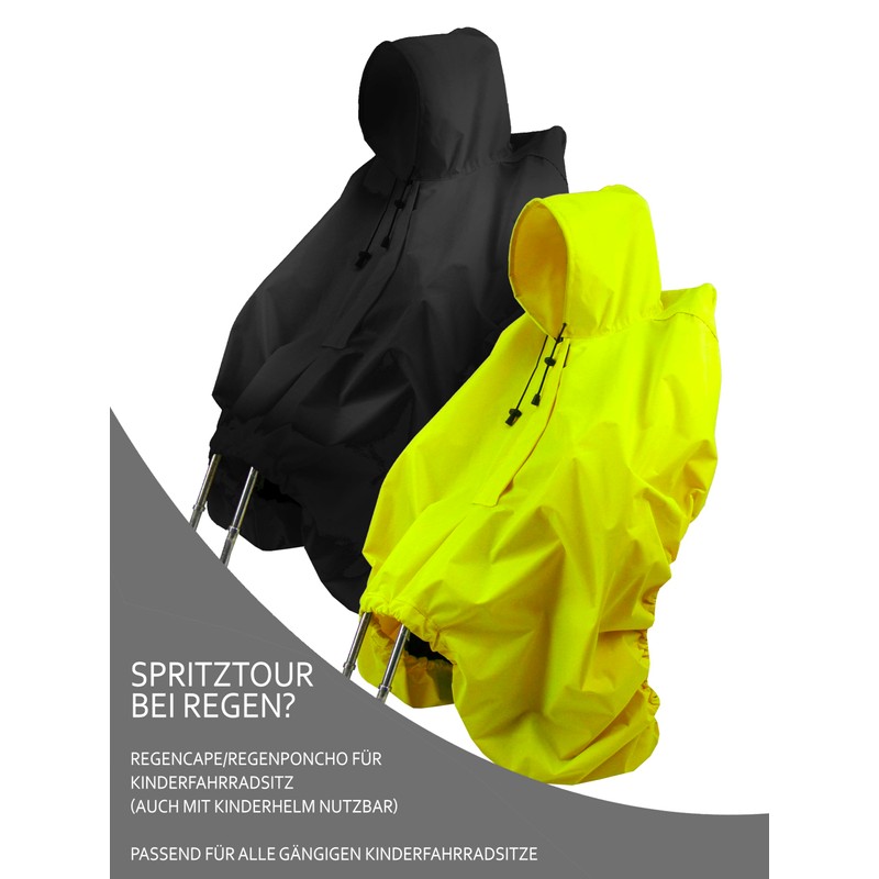 Rain Cape [Rain Poncho for Children's Bicycle Seat] Bicycle Seat