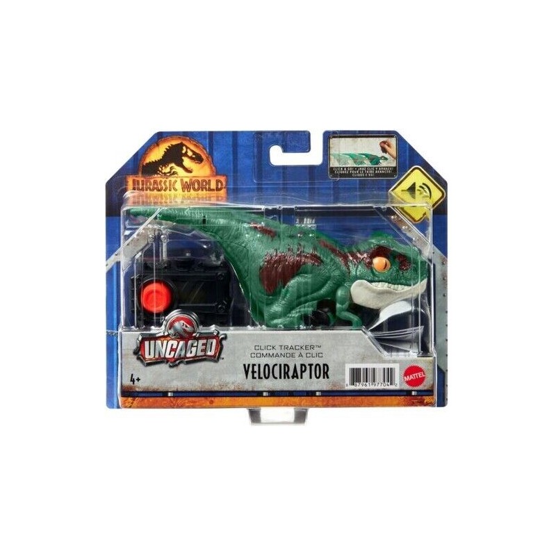 Petrainer Mattel - Jurassic World Dominion Uncaged Click Tracker Velociraptor,