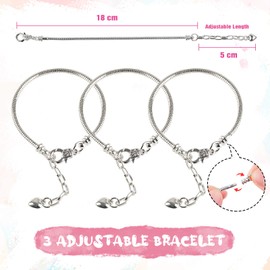 Mocoosy Charm Bracelet Making Kit for Girls, Gifts for 5-12 Year Old Girls Toys Jewellery Making Kit for Teenage Girls Arts and Crafts for Kids, Christmas Birthday Gifts for Girls Teens Children