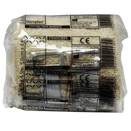 Steroplast Sterocrepe Premium Heavy Weight Crepe Bandage Dressings CE Approved, 5cm x 4m (10 Pack)