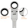 Piutouyar 22mm Flex-Head Ratcheting Wrench, Professional Metric Ratchet Wrench Combination
