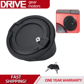 VEHITO Locking Fuel Filler Door Gas Tank Cap Cover w/Keys for Jeep Wrangler JL 2018+