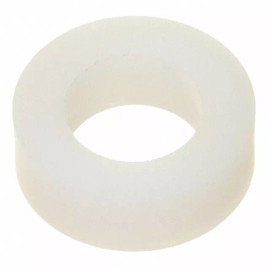 NYLON White Nylon Unthreaded Spacer, 1/2" OD, 1/4" ID, 3/16" Height (100 Pcs.)