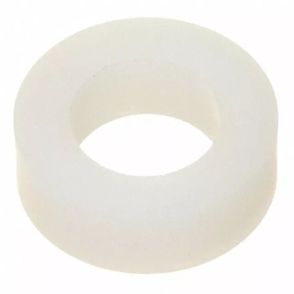 NYLON White Nylon Unthreaded Spacer, 1/2" OD, 1/4" ID, 3/16"