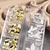 1 box rose gold silver butterfly nail decoration parts nail