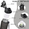 AOPREL Drinking Bottle 600 ml, BPA-Free Tritan, Sports Water Bottle,
