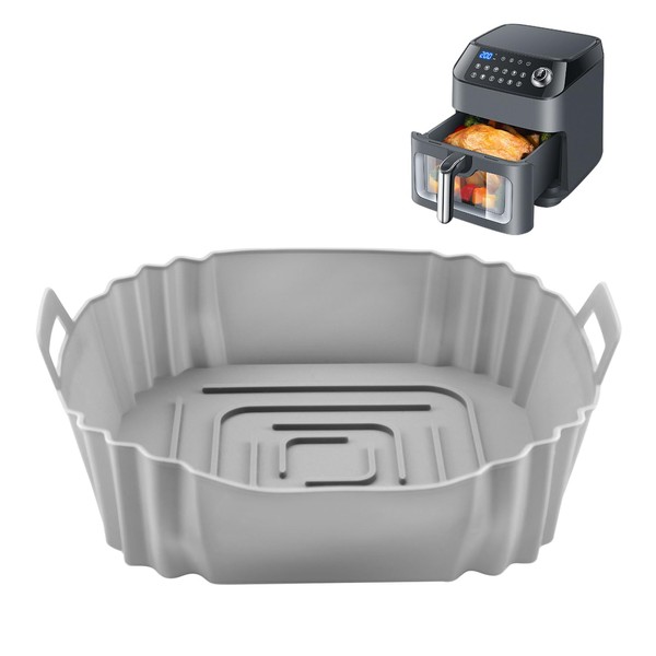GlasFlength Airfryer Silikonform für Heißluftfritteuse Air Fryer Liners Wiederverwendbar anstelle