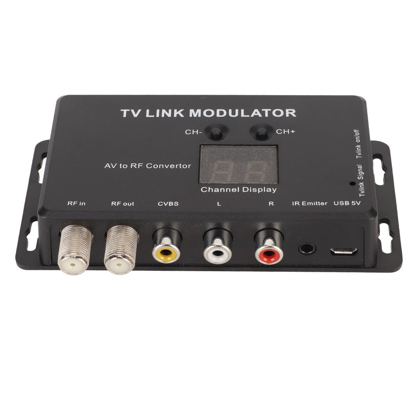 TV Link Modulator Adjustable Support PAL NTSC AV to RF