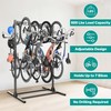 EVERHANGER Freestanding Bike Stand Rack with Adjustable Hooks, Vertical Bike
